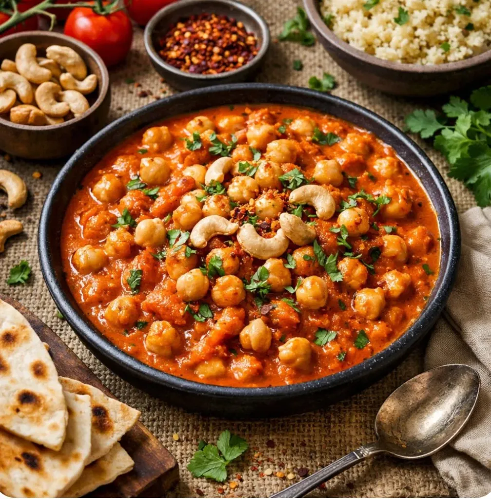 Stewed chickpeas in sauce